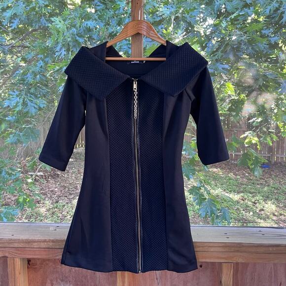 Gil Santucci Women's Back Zip Front Mini Dress Size 42 (U.S. 6) - Picture 1 of 9